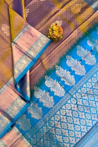 Browinsh Kanchi Soft Silk Saree With Zari Border