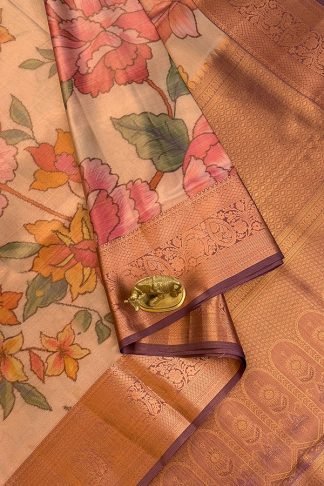 fusion kanchi silk saree