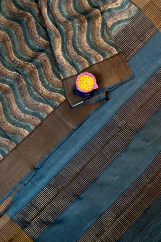 Pure tussar silk saree