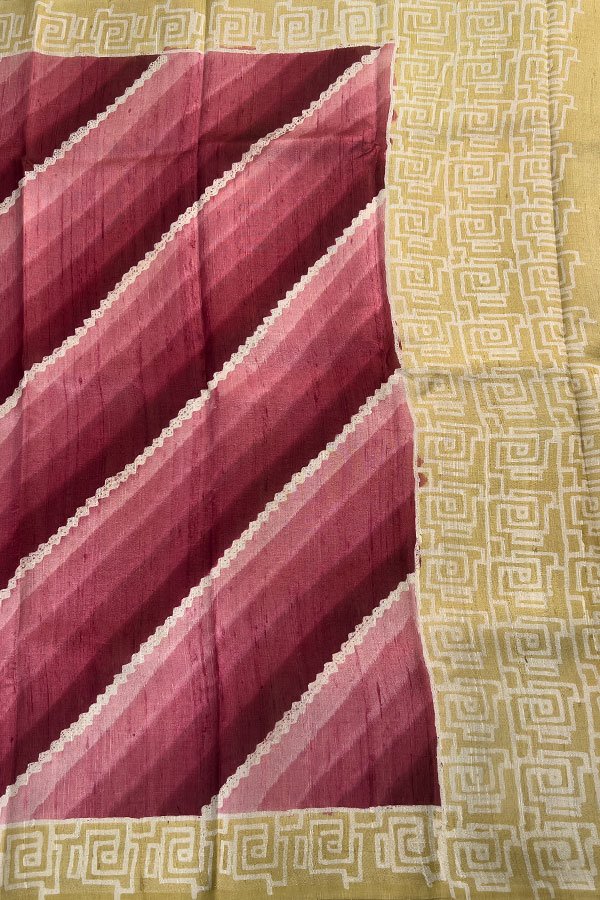 Pure Dupion Silk Saree pallu