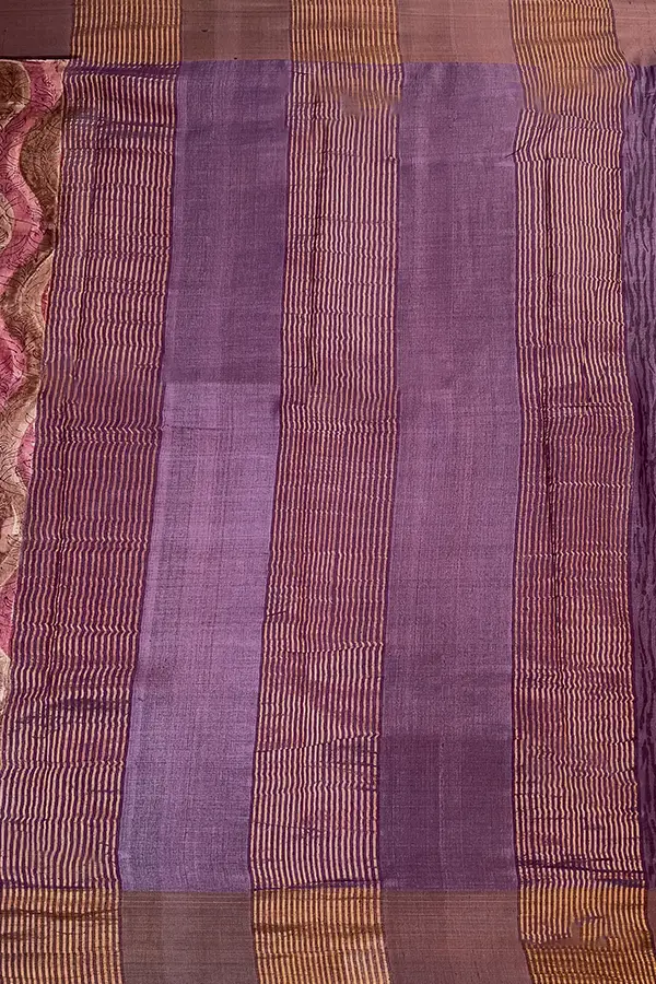 Pure tussar silk saree pallu