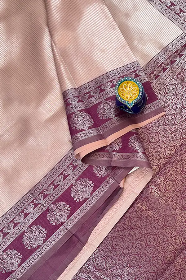semi kanchi tissue saree