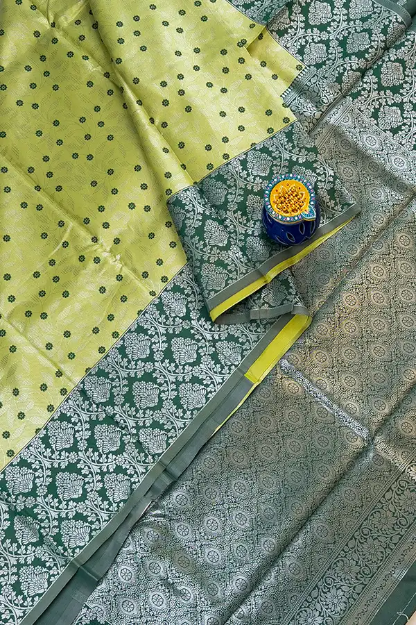 semi kanchi tissue saree