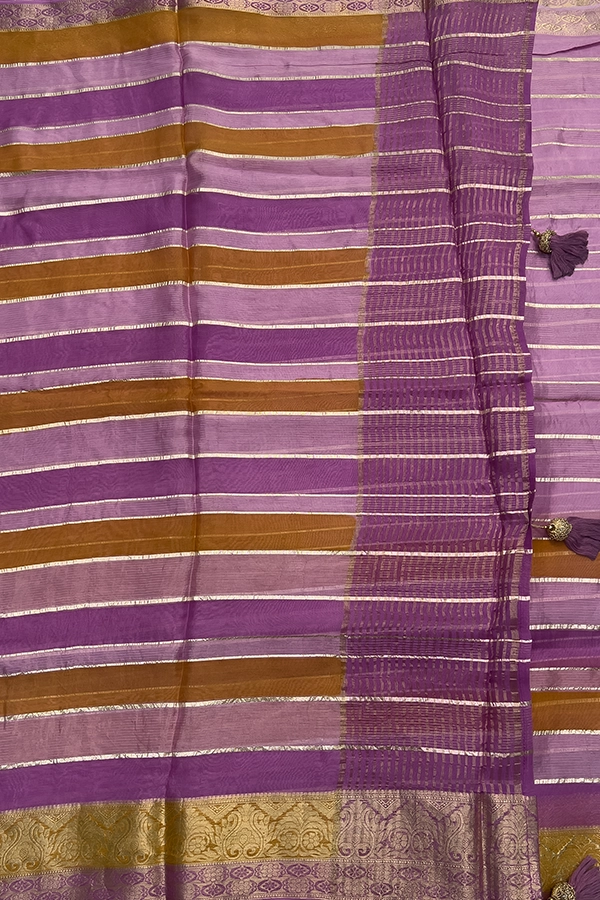 georgette saree pallu