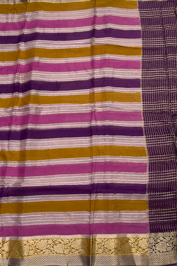 georgette saree pallu