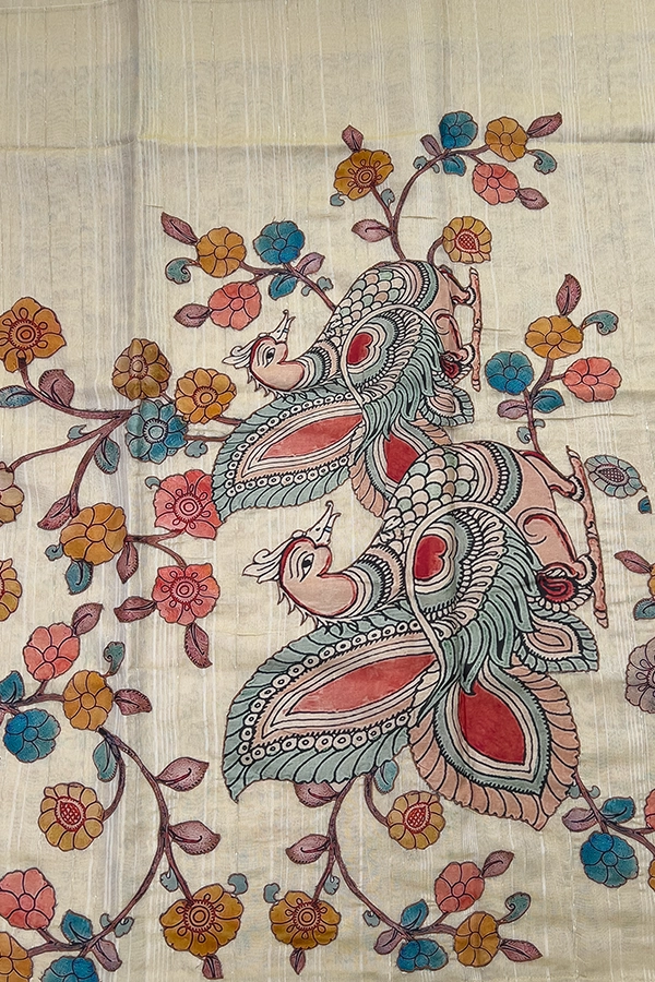 tissue tussar saree pallu