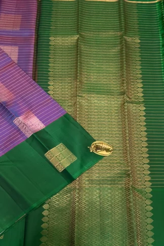 Muthukattam checks Kanchipuram Silk Saree