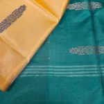 Banana Pith Saree in Mustard Yellow