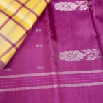 Banana Pith Saree in Mustard Yellow