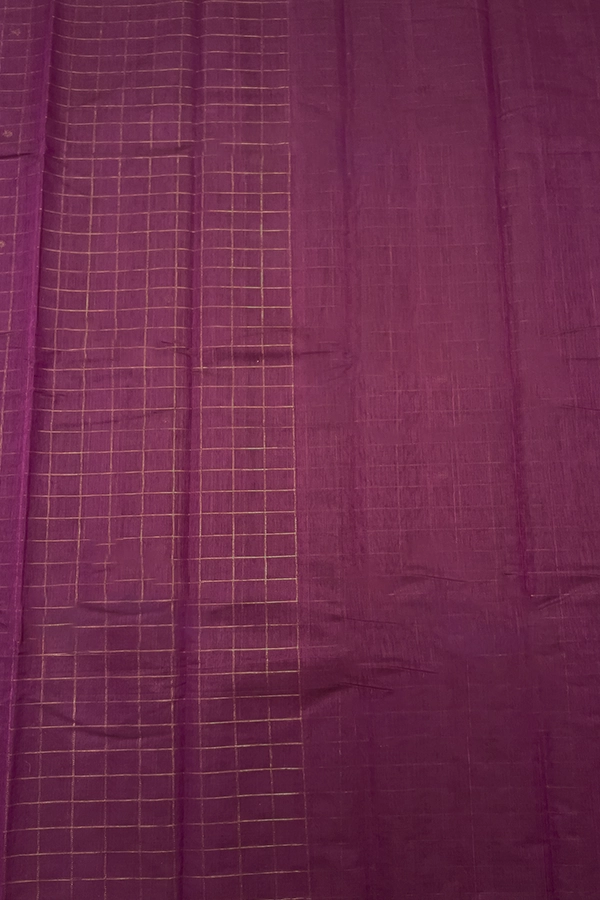 Handloom Checked Kanchi Cotton Saree