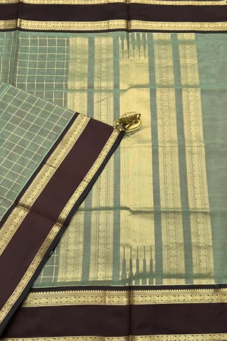 Checked Kanchi Pure Silk Cotton