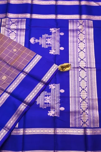 Chariot Pallu Kanchipuram Pure Silk Saree