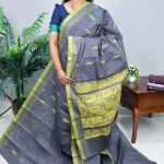 Cotton Leaf Butta Saree