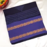 Sungudi Cotton in Navy Blue and Dark Blue