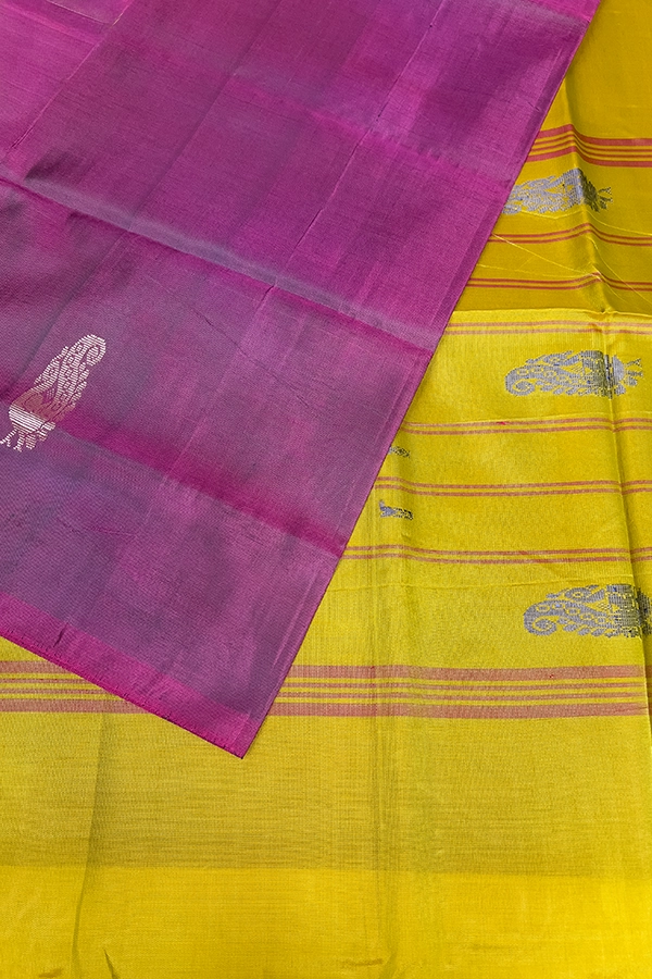 Bananapith saree dk maroon-pallu