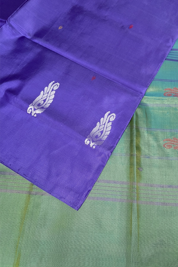 Bananapith saree violet - pallu